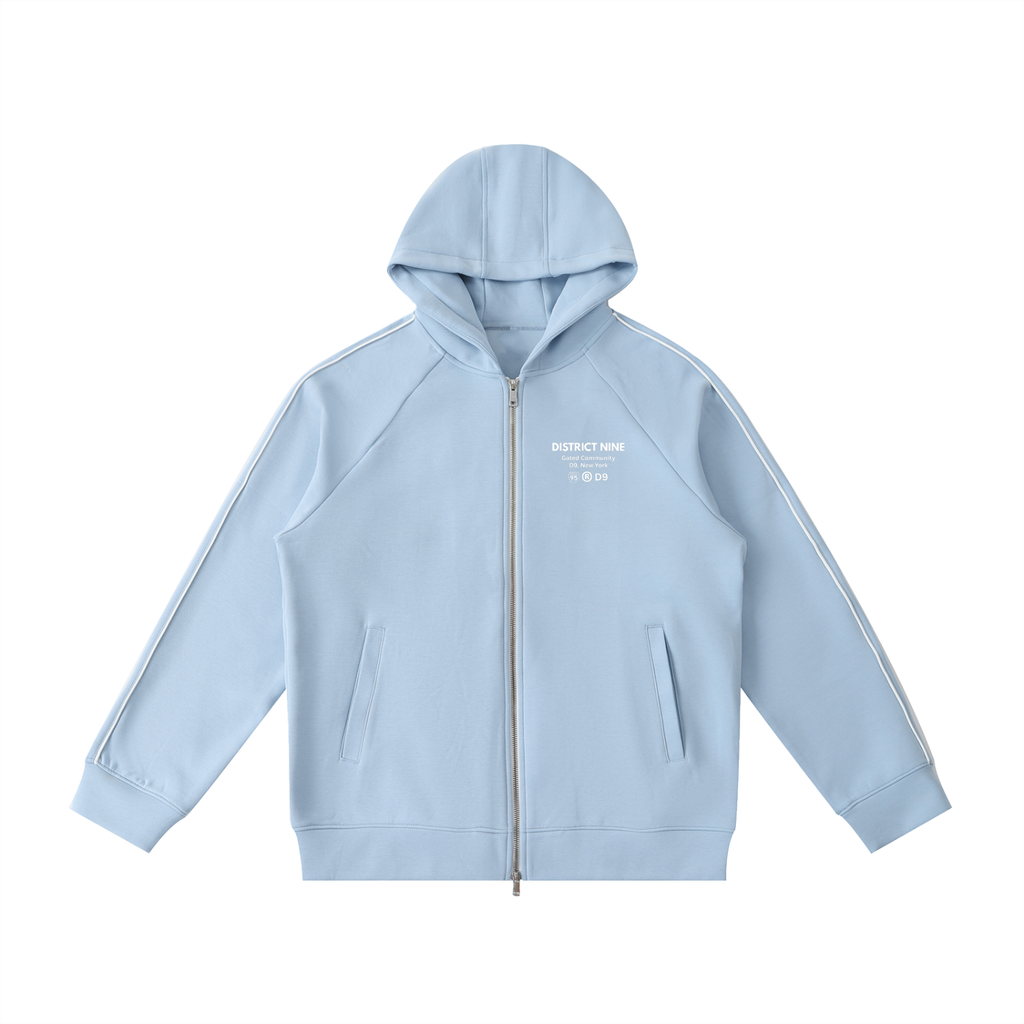 Heavyweight Raglan Sleeve Zip Hoodie