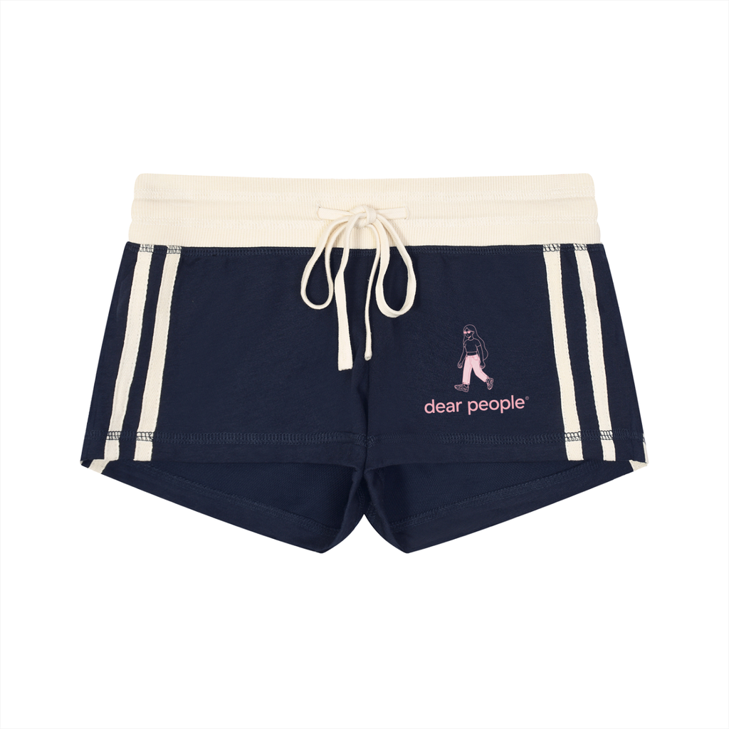 Women's Contrast Stripe Track Shorts