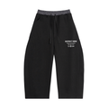 Plaid Waistband Barrel Sweatpants
