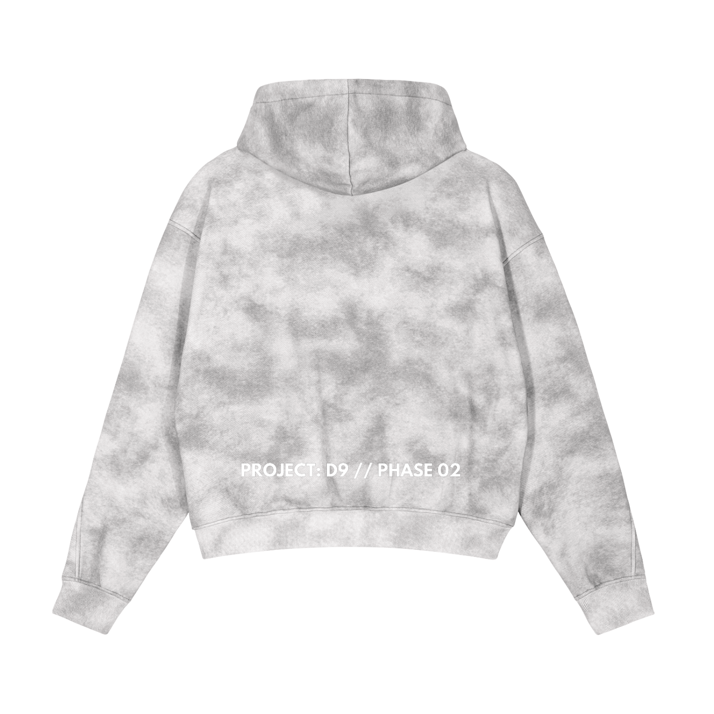 Dirty Washed Zip-Up Fleece Hoodie